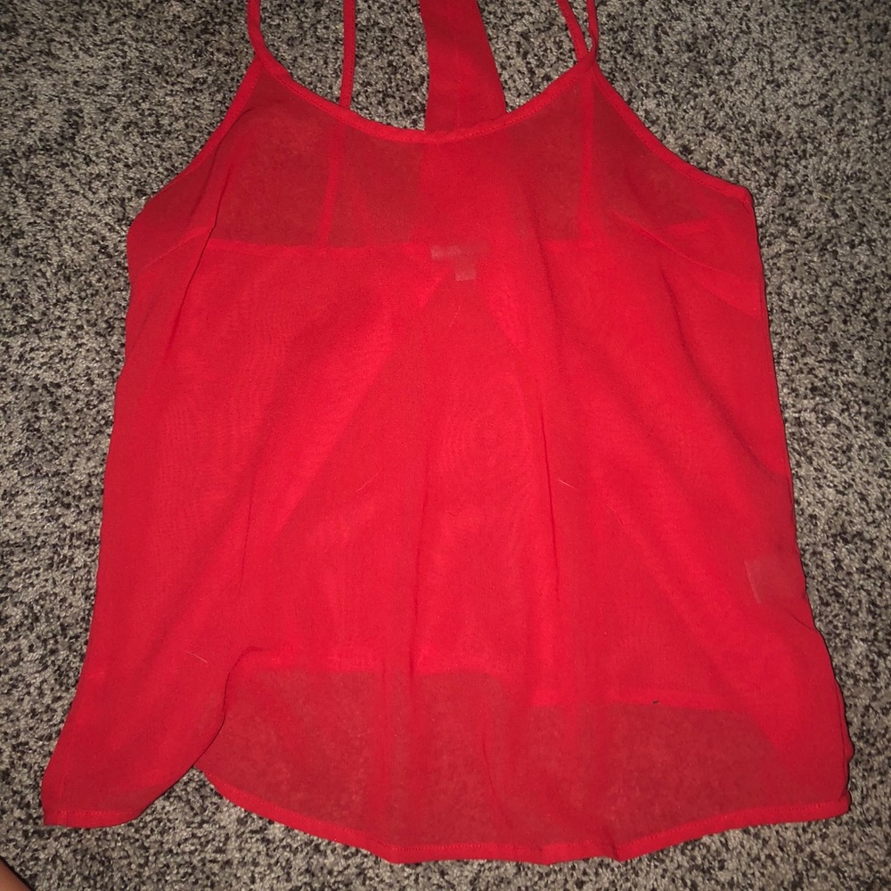Sheer Charlotte Russe Top!